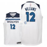 Camisetas de NBA Ninos Minnesota Timberwolves C.J. Williams Blanco Association 2018