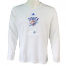 Camisetas NBA Manga Larga Oklahoma City Thunder Blanco