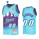 Camisetas NBA Ninos Utah Jazz Jordan Clarkson Azul Throwback
