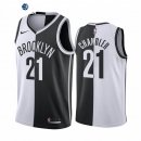 Camiseta NBA de Wilson Chandler Brooklyn Nets Blanco Negro Split Edition