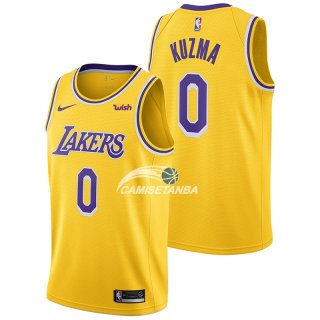 Camisetas NBA de Kyle Kuzma Los Angeles Lakers Amarillo 18/19