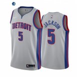 Camiseta NBA de Detroit Pistons Frank Jackson Gris Statement 2021