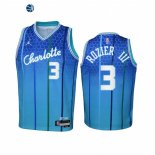 Camisetas NBA Ninos Charlotte Hornets Terry Rozier III Verde Azul 2021