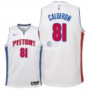 Camiseta NBA Ninos Detroit Pistons Jose Calderon Blanco Association 2018