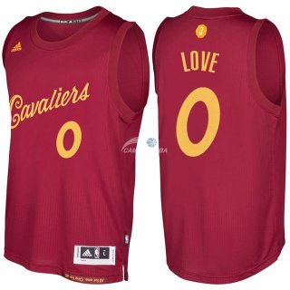 Camisetas NBA Cleveland Cavaliers Kevin Love Rojo Hardwood Classics 2016-17