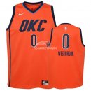 Camisetas de NBA Ninos Russell Westbrook Edición ganada Naranja 2018/19