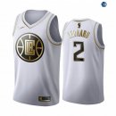 Camisetas NBA de Kawhi Leonard Los Angeles Clippers Blanco Oro 19/20