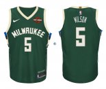 Camisetas NBA de D.J. Wilson Milwaukee Bucks Verde 17/18