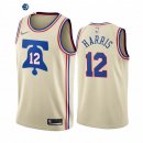 Camisetas NBA Edición ganada Philadelphia Sixers Tobias Harris Crema 2020-21