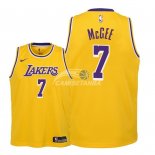 Camisetas de NBA Ninos Los Angeles Lakers JaVale McGee Amarillo Icon 18/19