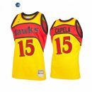 Camisetas NBA Atlanta Hawks Clint Capela Amarillo Throwback 2021