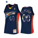 Camisetas NBA Golden State Warriors NO.00 Jonathan Kuminga 75th Aniversario Marino Hardwood Classics 2022