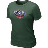 Camisetas NBA Mujeres New Orleans Pelicans Verde Oscuro