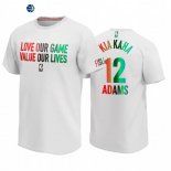 T-Shirt NBA Oklahoma City Thunder Steven Adams Blanco 2020