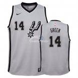 Camisetas de NBA Ninos San Antonio Spurs Danny Green Gris Statement 2018