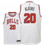 Camiseta NBA Ninos Chicago Bulls Rawle Alkins Blanco Association 2018