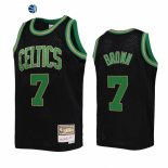 Camisetas NBA Ninos Boston Celtics Jaylen Brown Negro Hardwood Classics 2021