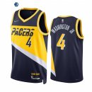 Camisetas NBA Nike Indiana Pacers NO.4 Duane Washington Jr. 75th Marino Ciudad 2021-22