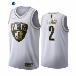 Camiseta NBA de Taurean Prince Brooklyn Nets Blanco Oro 2019-20