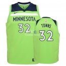 Camisetas de NBA Ninos Minnesota Timberwolves Karl Anthony Towns Verde Statement 2018