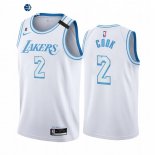 Camiseta NBA de Quinn Cook Honor Kobe and Gigi Los Angeles Lakers Blanco Ciudad 2020-21