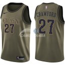 Camisetas NBA Salute To Servicio New Orleans Pelicans Jordan Crawford Nike Ejercito Verde 2018