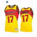 Camisetas NBA Atlanta Hawks Onyeka Okongwu Amarillo Throwback 2021