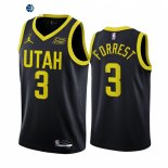 Camisetas NBA Jordan Utah Jazz NO.3 Trent Forrest Negro Statement 2022-23