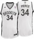 Camisetas NBA de Deron Paul Pierce Brooklyn Nets Blanco