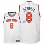 Camisetas de NBA Ninos New York Knicks Mario Hezonja Blanco Association 2018
