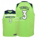 Camisetas de NBA Ninos Minnesota Timberwolves Jared Terrell Verde Statement 2018