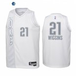 Camisetas NBA Ninos Oklahoma City Thunder NO.21 Aaron Wiggins 75th Season Blanco Ciudad 2022-23