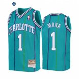 Camisetas de NBA Ninos Charlotte Hornets Malik Monk Teal Hardwood Classics 1992-93