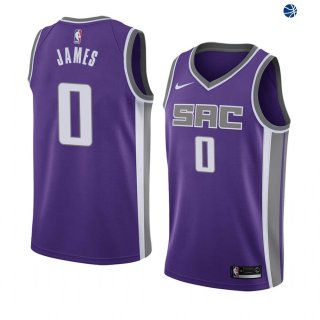 Camisetas NBA de Justin JamesPurpura Sacramento Kings Icon 19/20