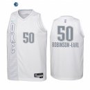 Camisetas NBA Ninos Oklahoma City Thunder NO.50 Jeremiah Robinson Earl 75th Season Blanco Ciudad 2022-23