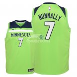 Camisetas de NBA Ninos Minnesota Timberwolves James Nunnally Verde Statement 2018