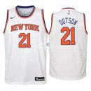 Camisetas de NBA Ninos New York Knicks Damyean Dotson Blanco Association 2018