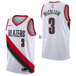 Camisetas NBA de C.J. McCollum Portland Trail Blazers Blanco Association 17/18
