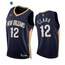 Camisetas NBA Nike New Orleans Pelicans NO.12 Gary Clark 75th Marino Icon 2021-22