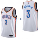 Camisetas NBA de Corey Brewer Oklahoma City Thunder Blanco Association 17/18