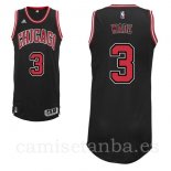 Camisetas NBA de Dwyane Wade Chicago Bulls Negro