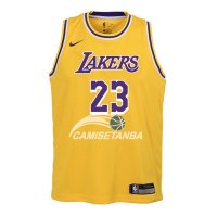 Camiseta NBA Ninos L.A.Lakers Lebron James Amarillo Icon 18/19