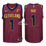 Camisetas NBA de Derrick Rose Cleveland Cavaliers 17/18 Rojo