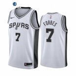 Camisetas NBA de San Antonio Spurs Bryn Forbes Nike Blanco Association 2021