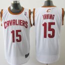 Camisetas NBA de Irving Cleveland Cavaliers Rev30 Blanco