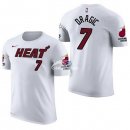 Camisetas NBA de Manga Corta Goran Dragic Miami Heats Blanco 17/18