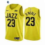Camisetas NBA Nike Utah Jazz NO.23 Royce O'Neale Amarillo Icon 2022-23