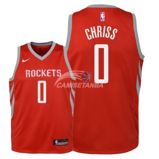 Camisetas de NBA Ninos Houston Rockets Marquese Chriss Rojo Icon 2018
