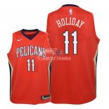 Camisetas de NBA Ninos New Orleans Pelicans Jrue Holiday Rojo Statement 2018