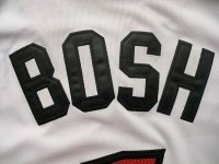 Camisetas NBA de Chris Bosh Miami Heats Blanco Rojo